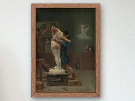Pygmalion and Galatea by Jean-Léon Gérôme, 1890, Mythology and Allegory, fine art print