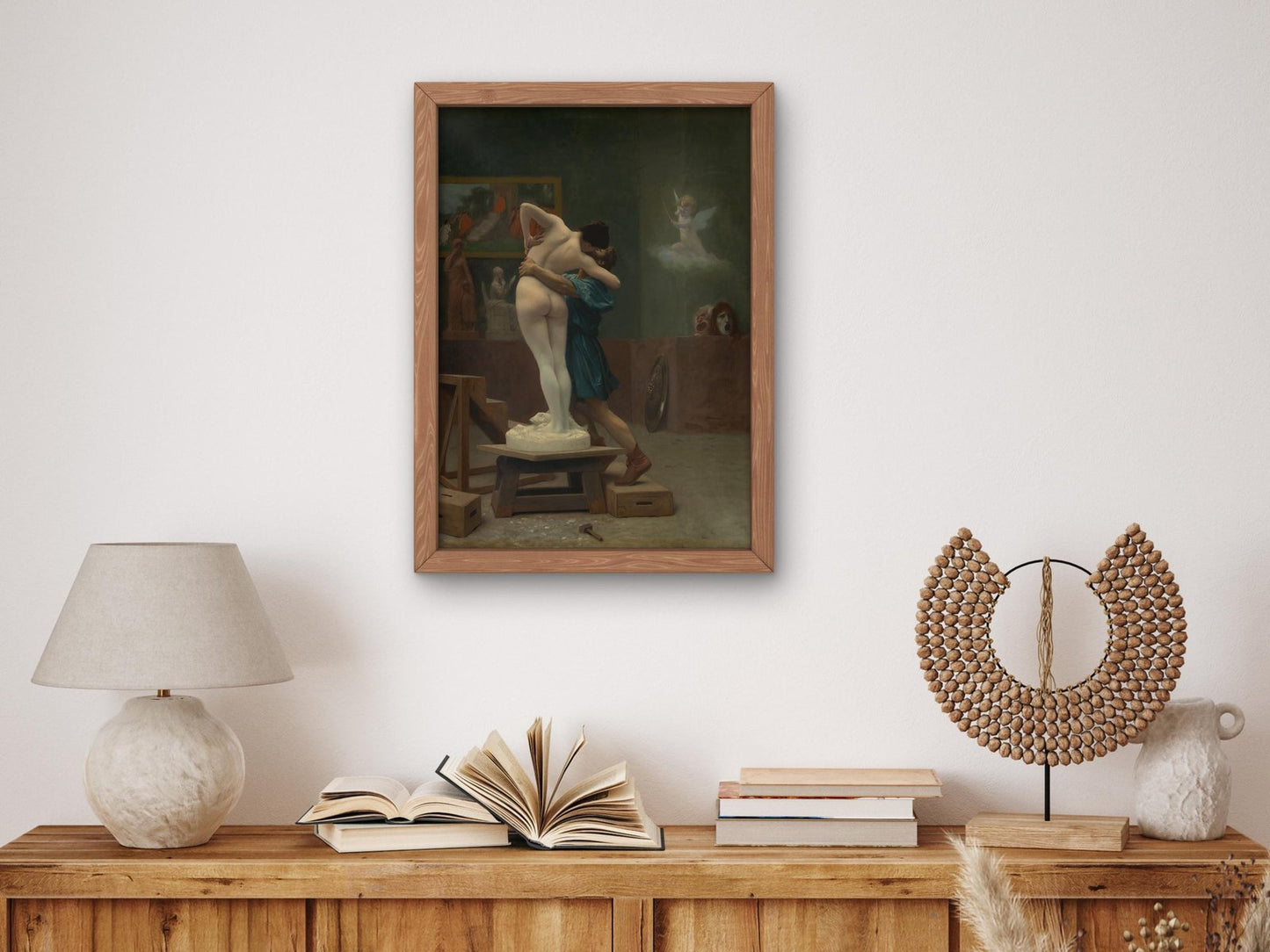 Pygmalion and Galatea by Jean-Léon Gérôme, 1890, Mythology and Allegory, fine art print