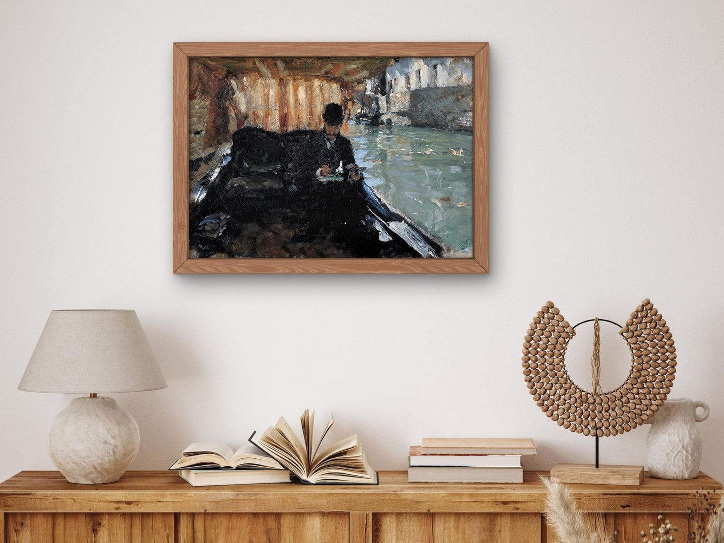 Ramon Subercaseaux in a Gondola by John Singer Sargent, 1880, Realism and Naturalism, fine art print