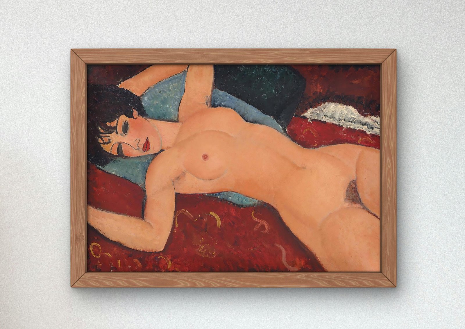 Reclining Nude by Amedeo Modigliani, 1917, Art Deco and American Modernism, fine art print