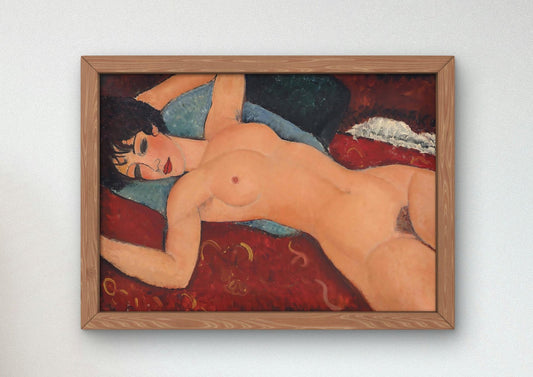 Reclining Nude by Amedeo Modigliani, 1917, Art Deco and American Modernism, fine art print