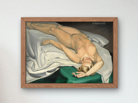 Reclining Nude by Charles Goeller, 1929, Art Deco and American Modernism, fine art print