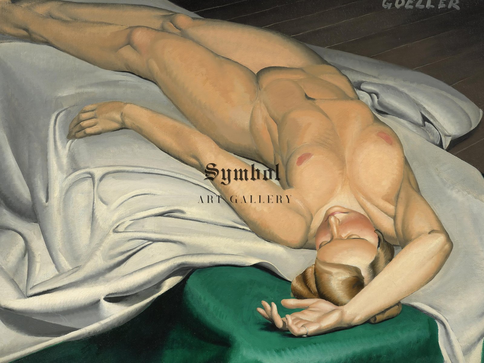 Reclining Nude by Charles Goeller, 1929, Art Deco and American Modernism, fine art print
