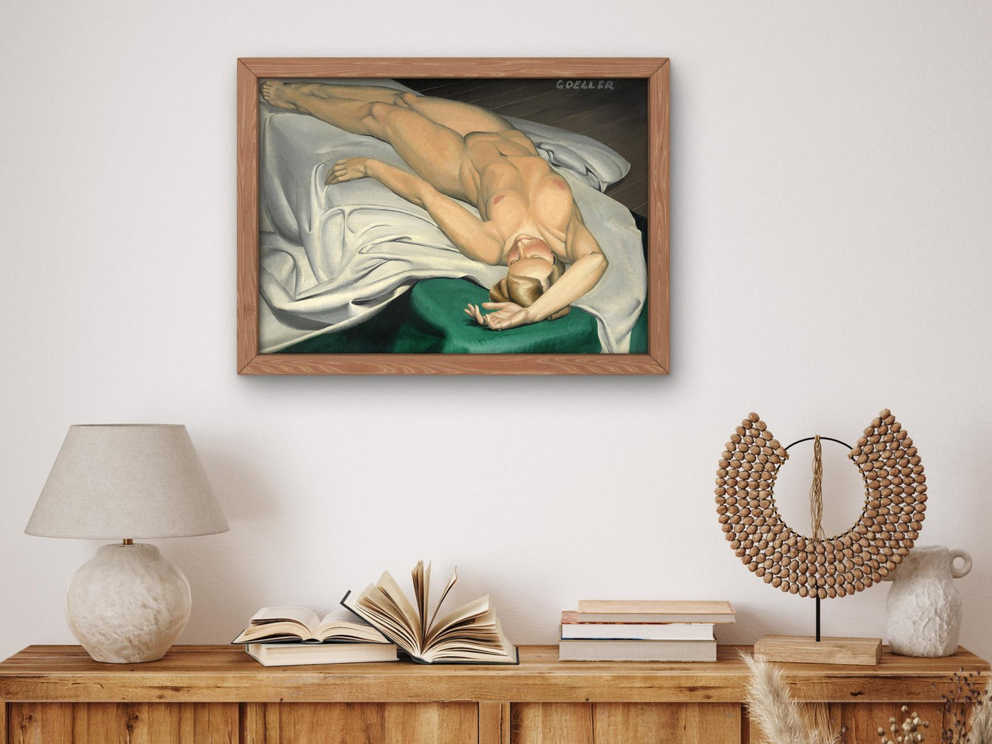 Reclining Nude by Charles Goeller, 1929, Art Deco and American Modernism, fine art print