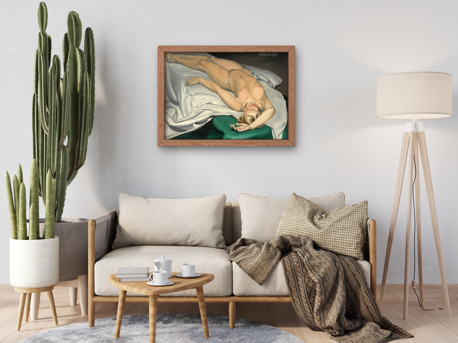 Reclining Nude by Charles Goeller, 1929, Art Deco and American Modernism, fine art print