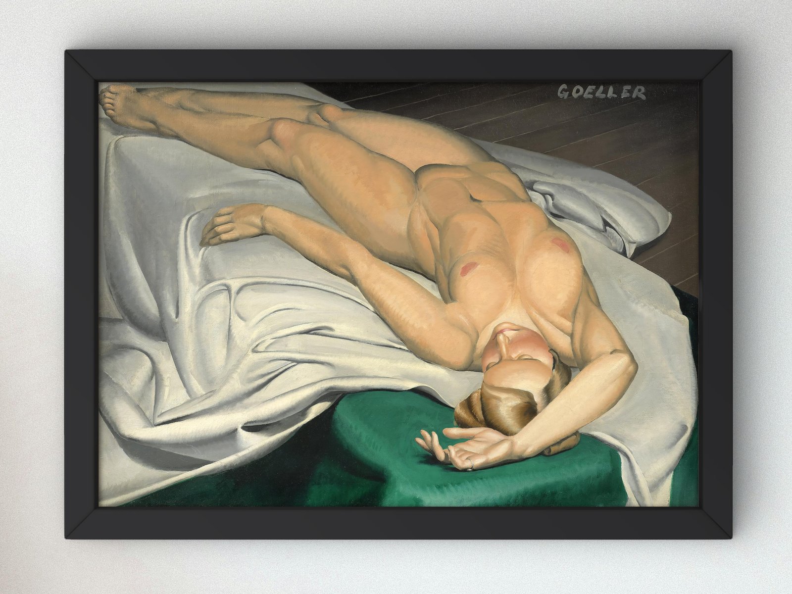 Reclining Nude by Charles Goeller, 1929, Art Deco and American Modernism, fine art print