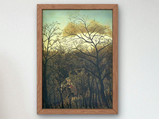 Rendez-vous in the Forest by Henri Rousseau, 1886, Post-Impressionism, fine art print