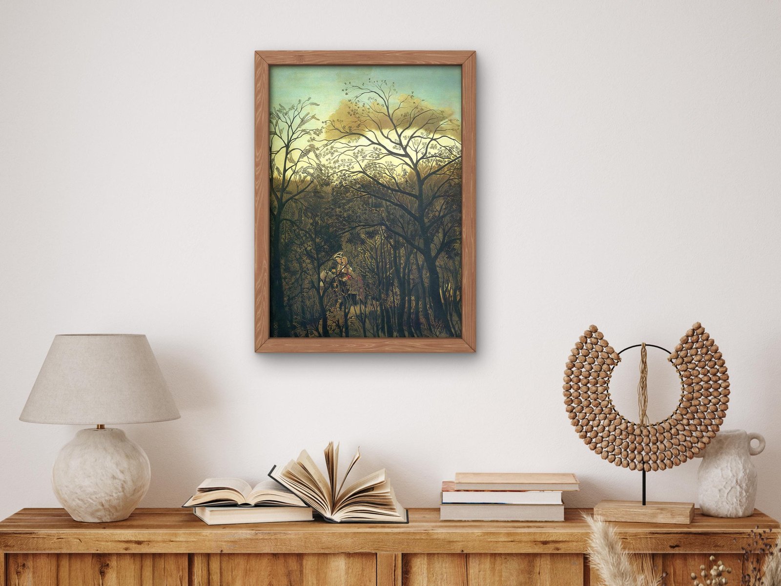 Rendez-vous in the Forest by Henri Rousseau, 1886, Post-Impressionism, fine art print