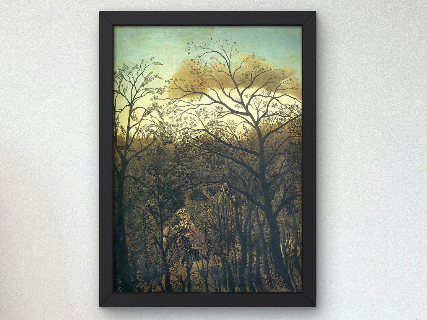 Rendez-vous in the Forest by Henri Rousseau, 1886, Post-Impressionism, fine art print