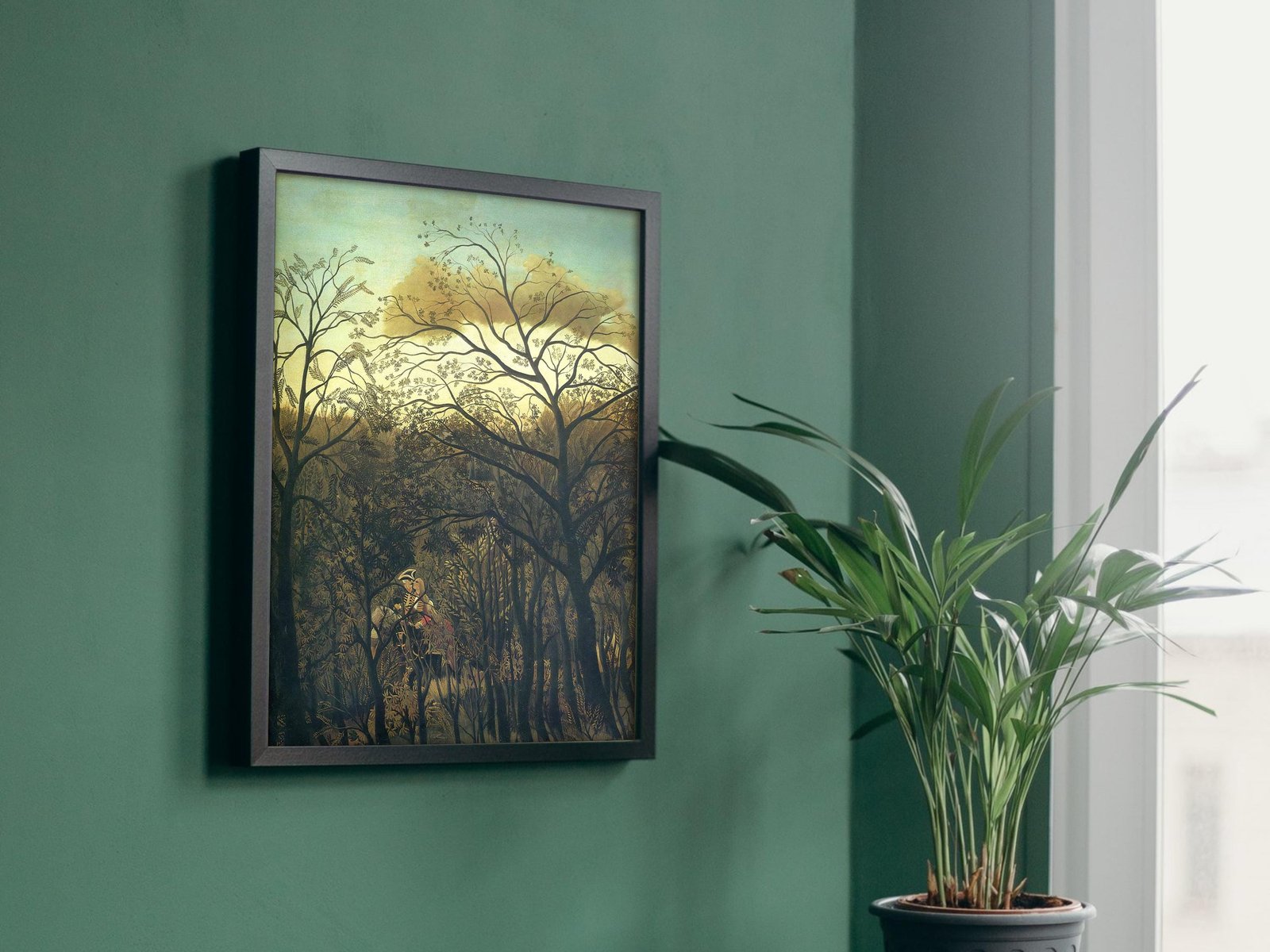 Rendez-vous in the Forest by Henri Rousseau, 1886, Post-Impressionism, fine art print
