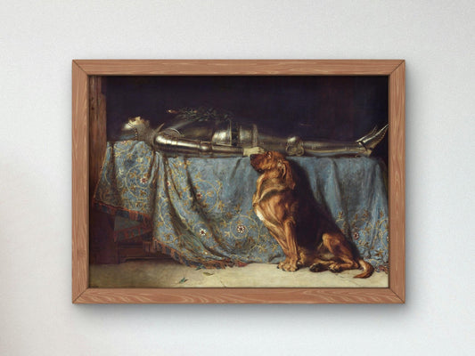 Requiescat by Briton Rivière, 1888, Pre-Raphaelites and Symbolism, fine art print