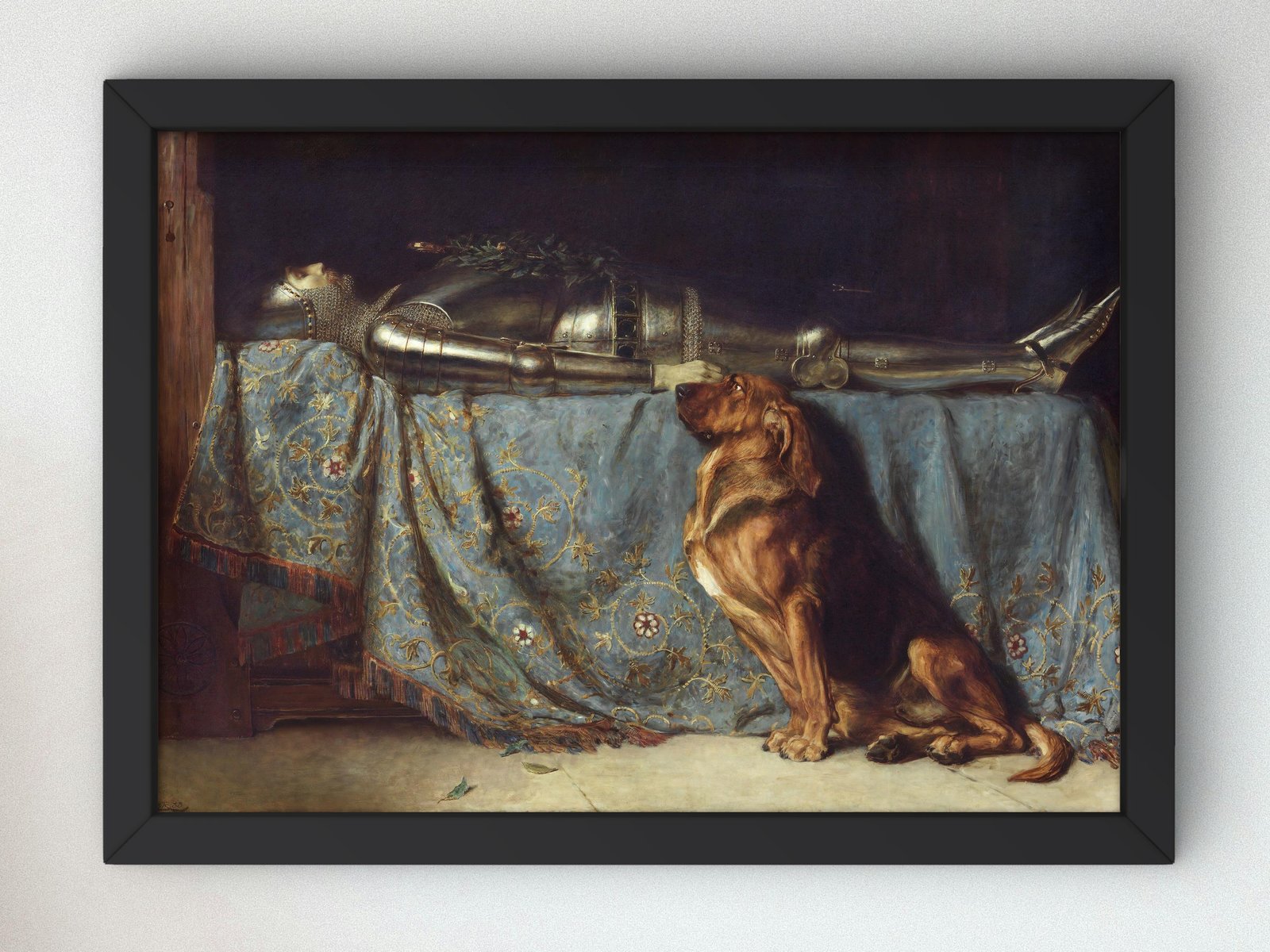 Requiescat by Briton Rivière, 1888, Pre-Raphaelites and Symbolism, fine art print