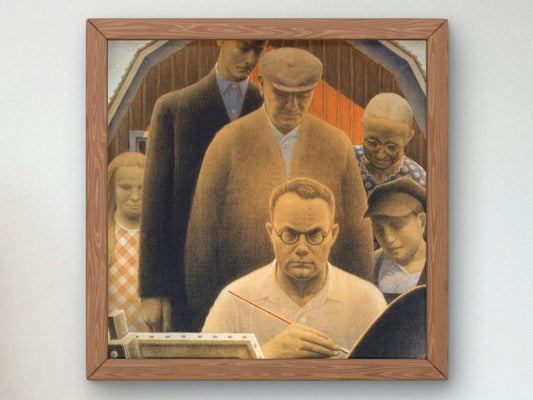 Return from Bohemia by Grant Wood, 1935, American Regionalism, fine art print
