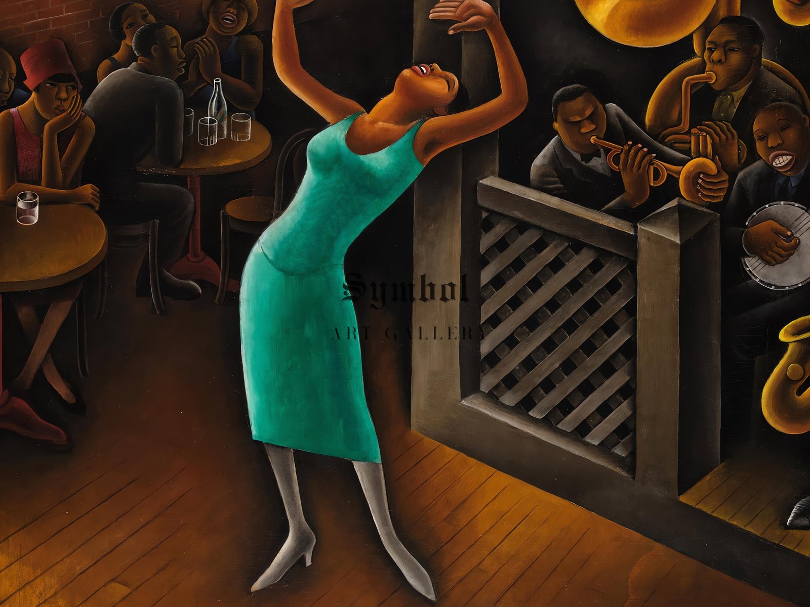 Artwork by Miguel Covarrubias, 1927, Art Deco and American Modernism, fine art print