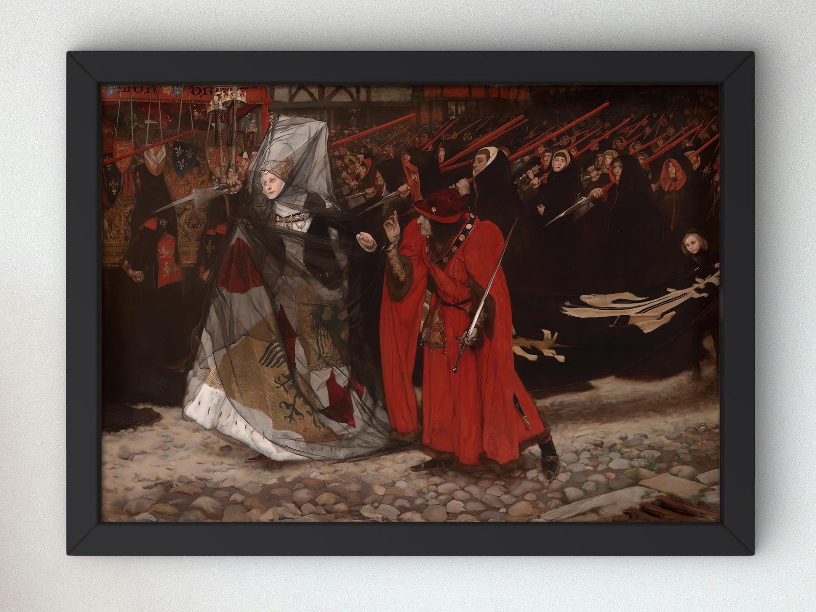 Richard Duc de Gloucester and Lady Anne by Edwin Austin Abbey, 1896, Pre-Raphaelites and Symbolism, fine art print