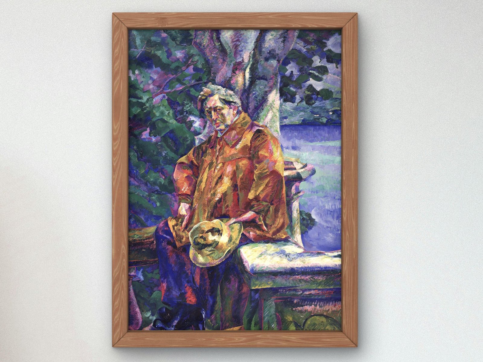 Ritratto del Maestro Busoni by Umberto Boccioni, 1916, Futurism and Constructivism, fine art print
