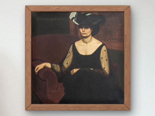 Ritratto della moglie Isa by Oscar Ghiglia, 1912, Realism and Naturalism, fine art print