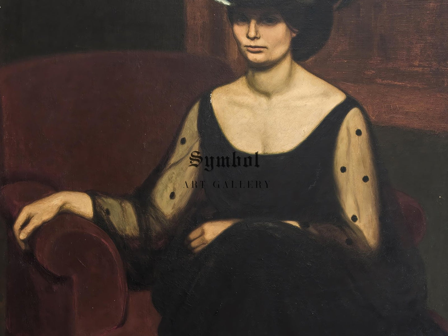 Ritratto della moglie Isa by Oscar Ghiglia, 1912, Realism and Naturalism, fine art print