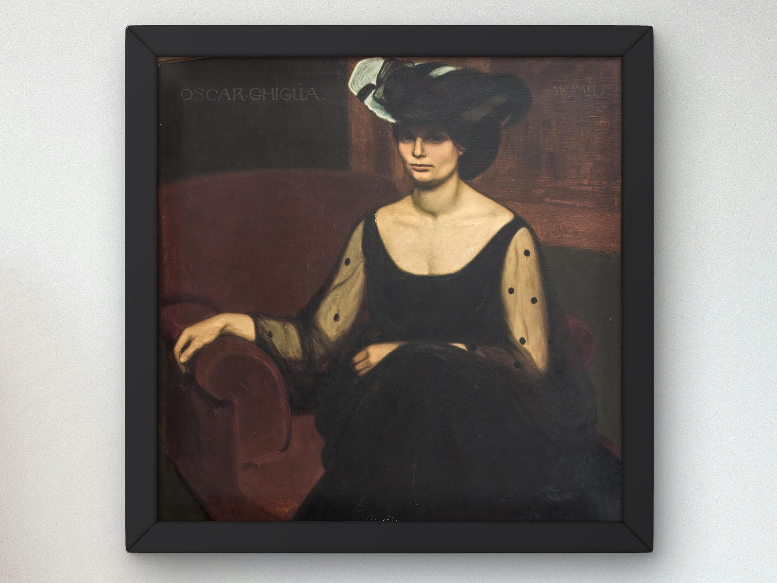 Ritratto della moglie Isa by Oscar Ghiglia, 1912, Realism and Naturalism, fine art print