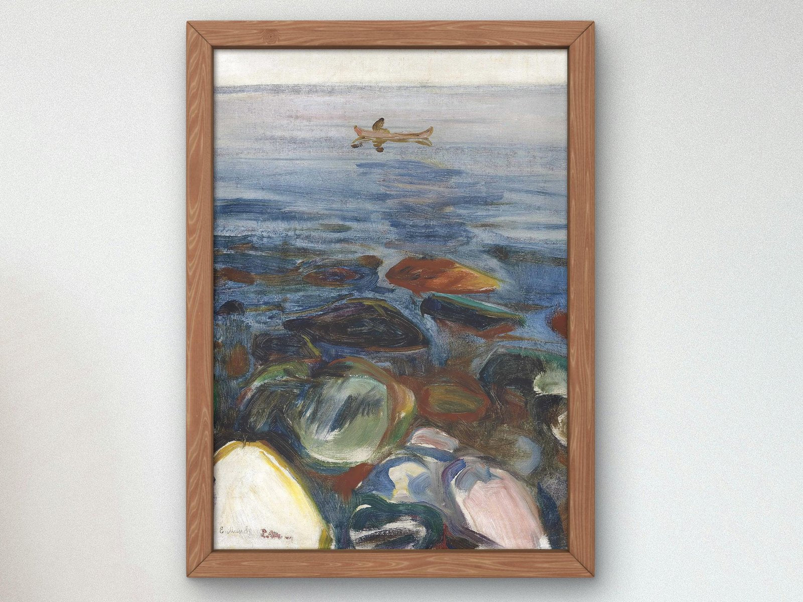 Robat on the Sea by Edvard Munch, 1904, Expressionism and Fauvism, fine art print