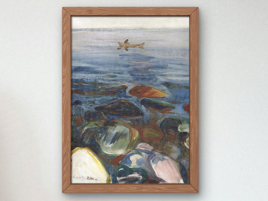 Robat on the Sea by Edvard Munch, 1904, Expressionism and Fauvism, fine art print