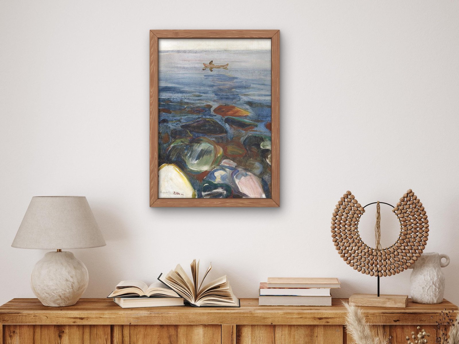 Robat on the Sea by Edvard Munch, 1904, Expressionism and Fauvism, fine art print