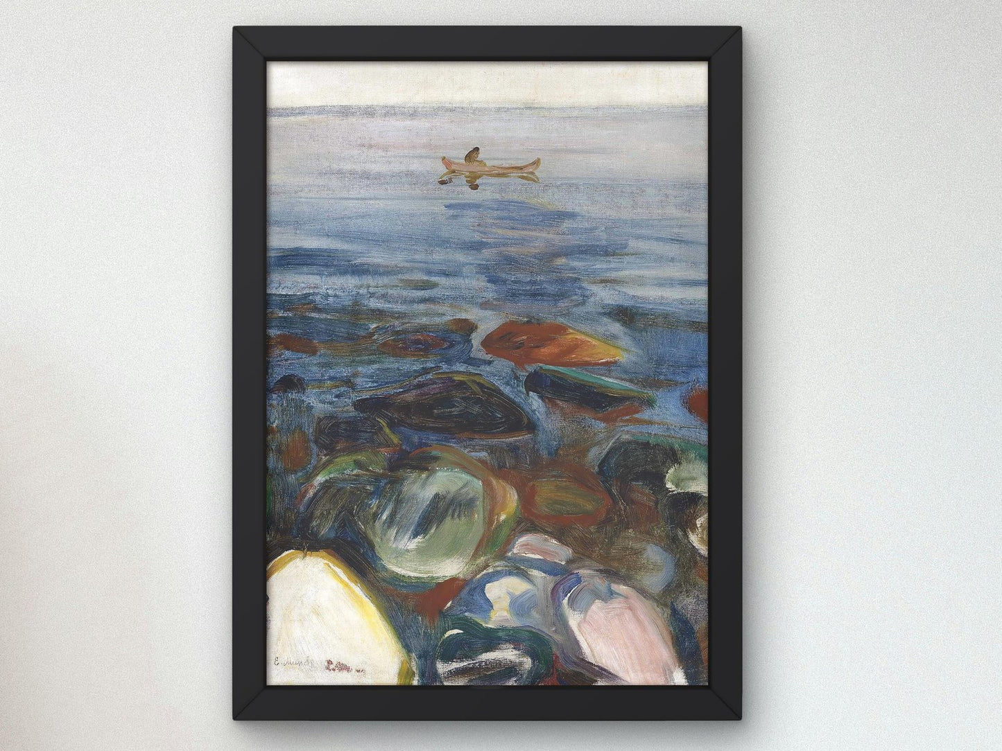 Robat on the Sea by Edvard Munch, 1904, Expressionism and Fauvism, fine art print