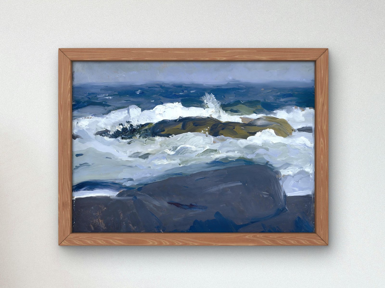 Rock Reef Maine by George Bellows, 1913, Realism and Naturalism, fine art print