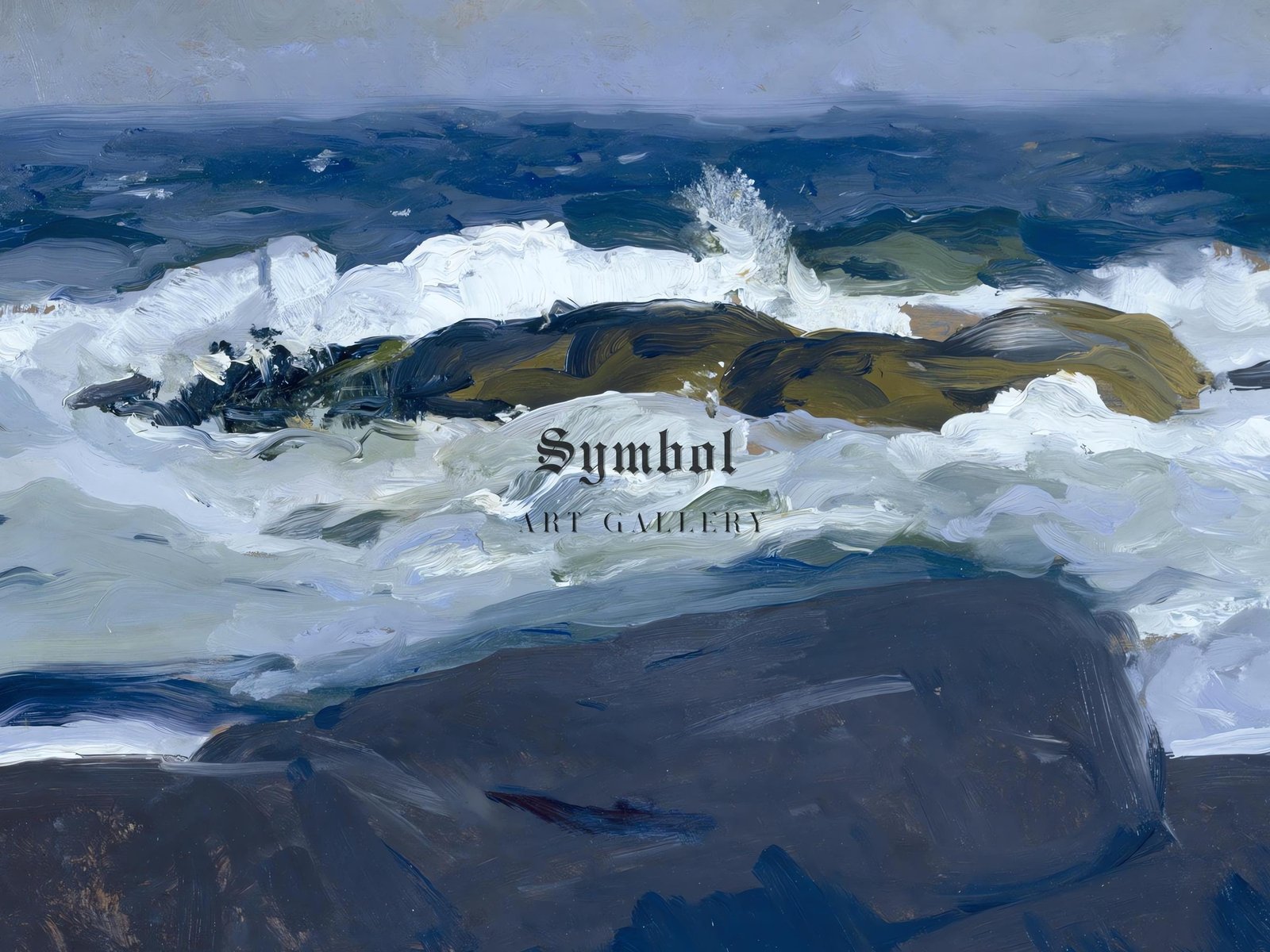 Rock Reef Maine by George Bellows, 1913, Realism and Naturalism, fine art print