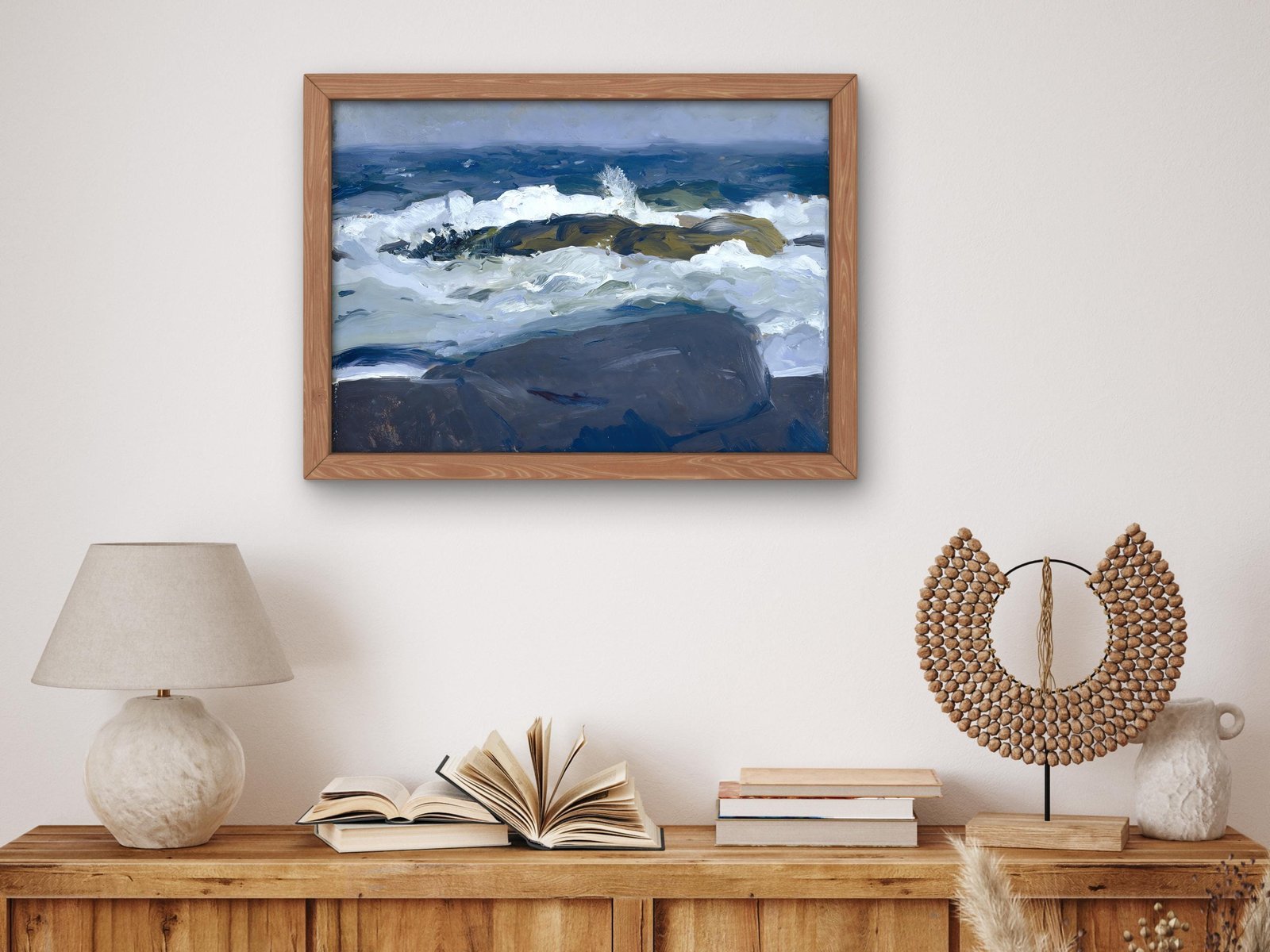 Rock Reef Maine by George Bellows, 1913, Realism and Naturalism, fine art print