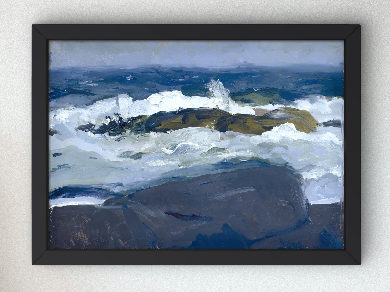 Rock Reef Maine by George Bellows, 1913, Realism and Naturalism, fine art print