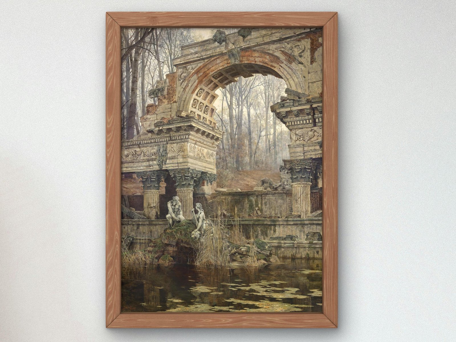 Roman Ruins at Schönbrunn by Carl Moll, 1892, Art Nouveau and Belle Époque, fine art print
