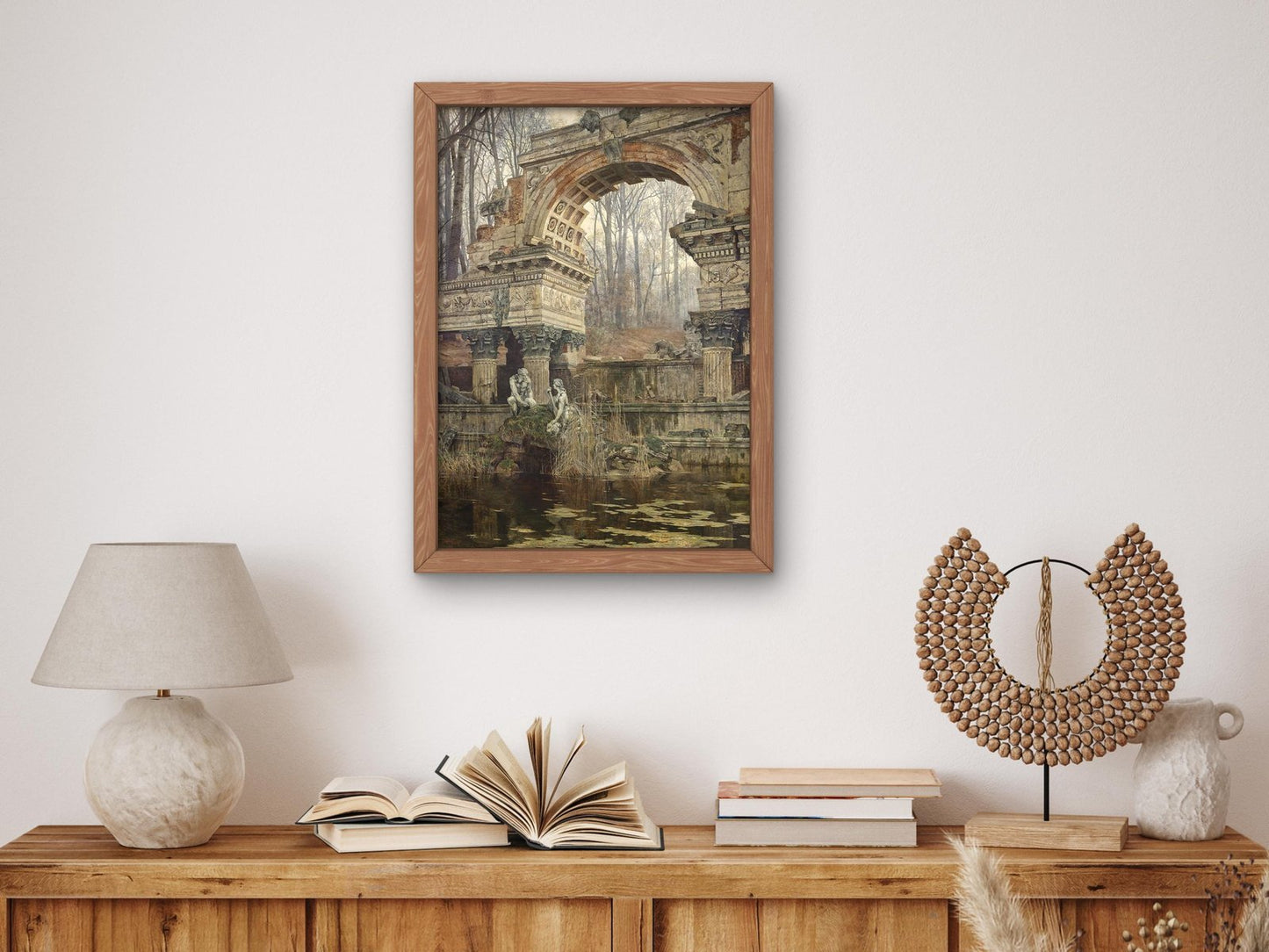 Roman Ruins at Schönbrunn by Carl Moll, 1892, Art Nouveau and Belle Époque, fine art print