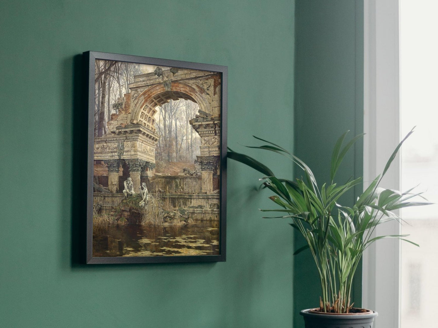 Roman Ruins at Schönbrunn by Carl Moll, 1892, Art Nouveau and Belle Époque, fine art print