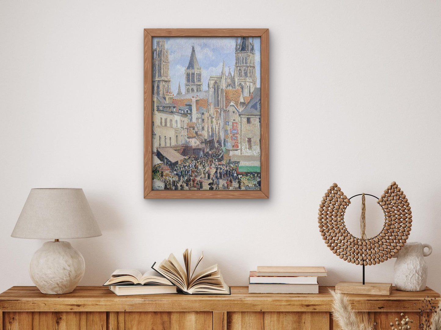 Rue de l'Epicerie, Rouen by Camille Pissarro, 1898, Impressionism, fine art print
