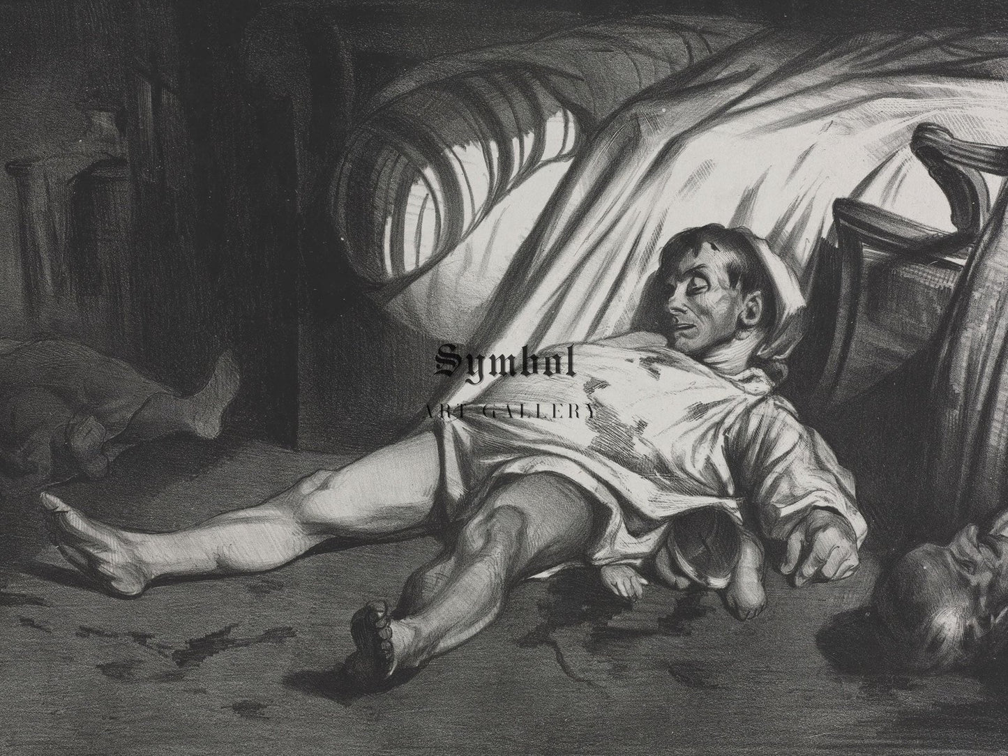 Rue Transnonain April 15 1834 by Honore Daumier, 1834, Realism and Naturalism, fine art print
