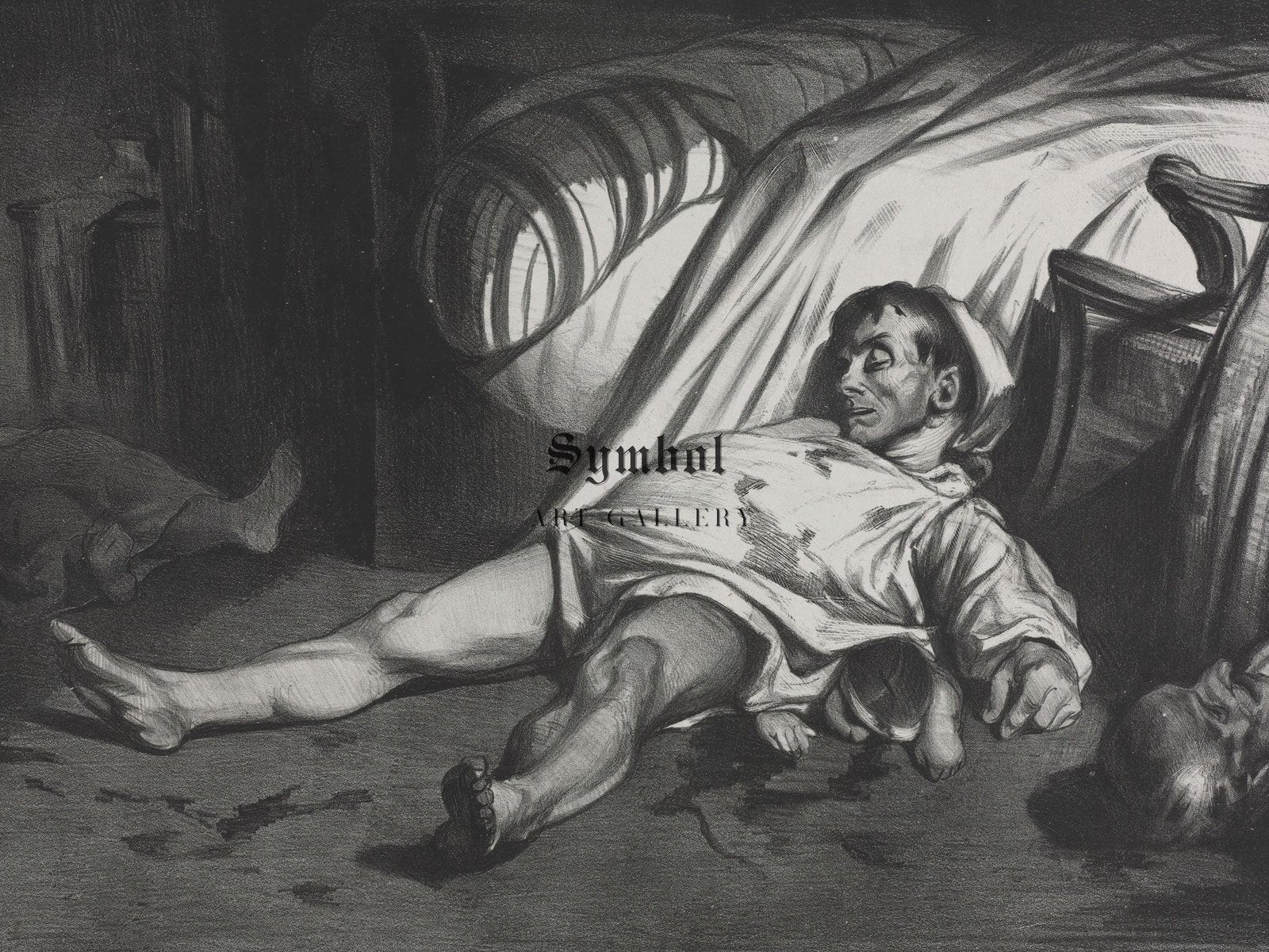Rue Transnonain April 15 1834 by Honore Daumier, 1834, Realism and Naturalism, fine art print