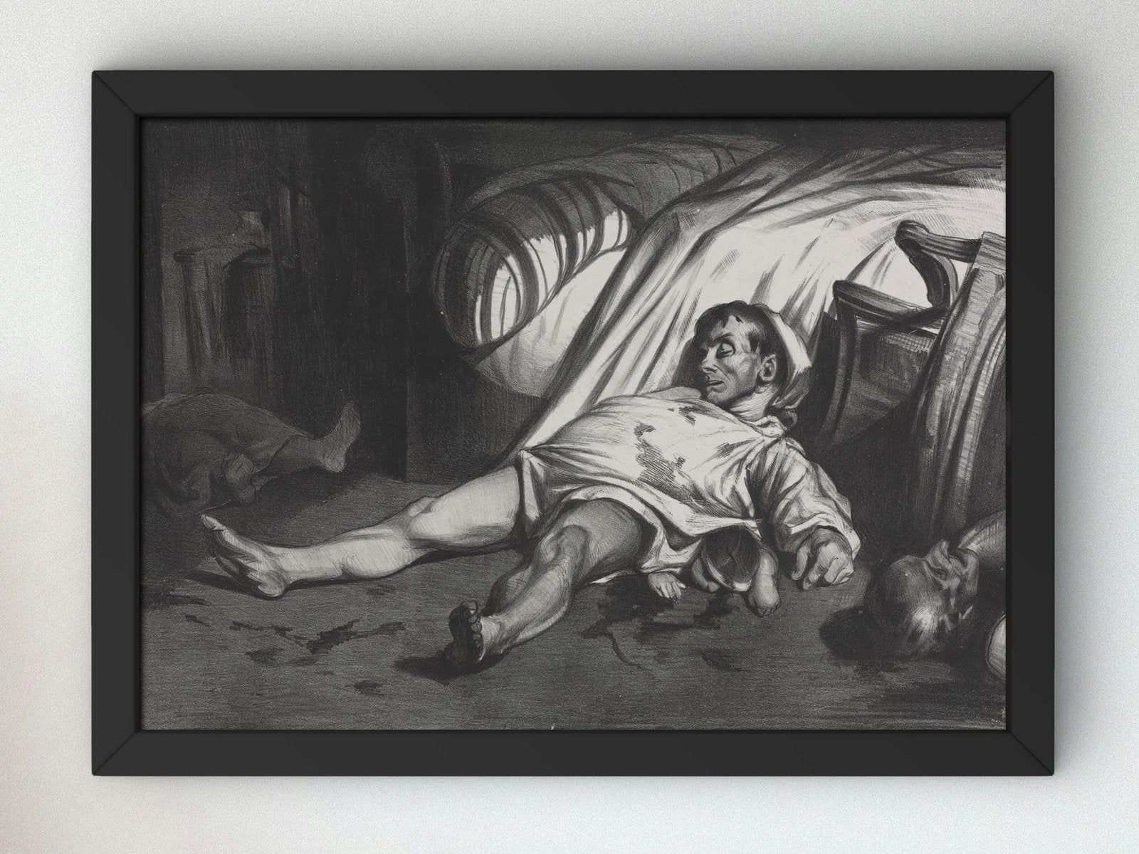 Rue Transnonain April 15 1834 by Honore Daumier, 1834, Realism and Naturalism, fine art print