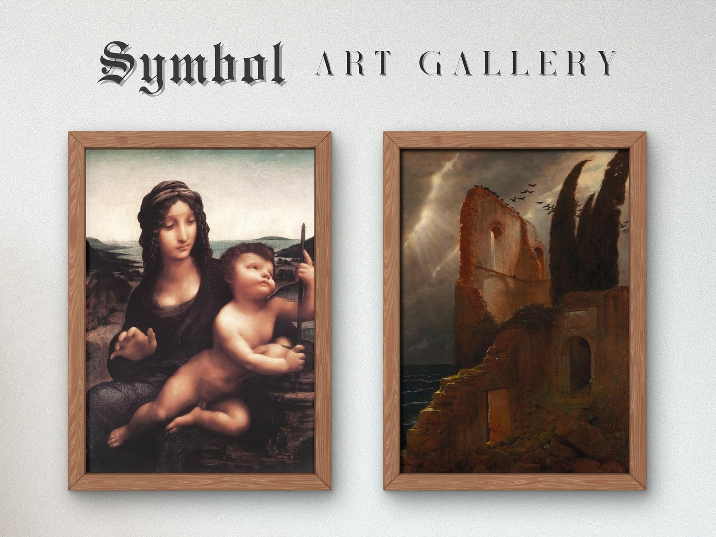 Ruin by the Sea by Arnold Böcklin, 1881, Romanticism and Classical Landscapes, fine art print
