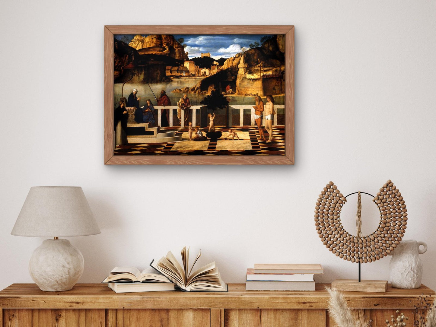 Sacred Allegory by Giovanni Bellini, 1490, Renaissance, fine art print