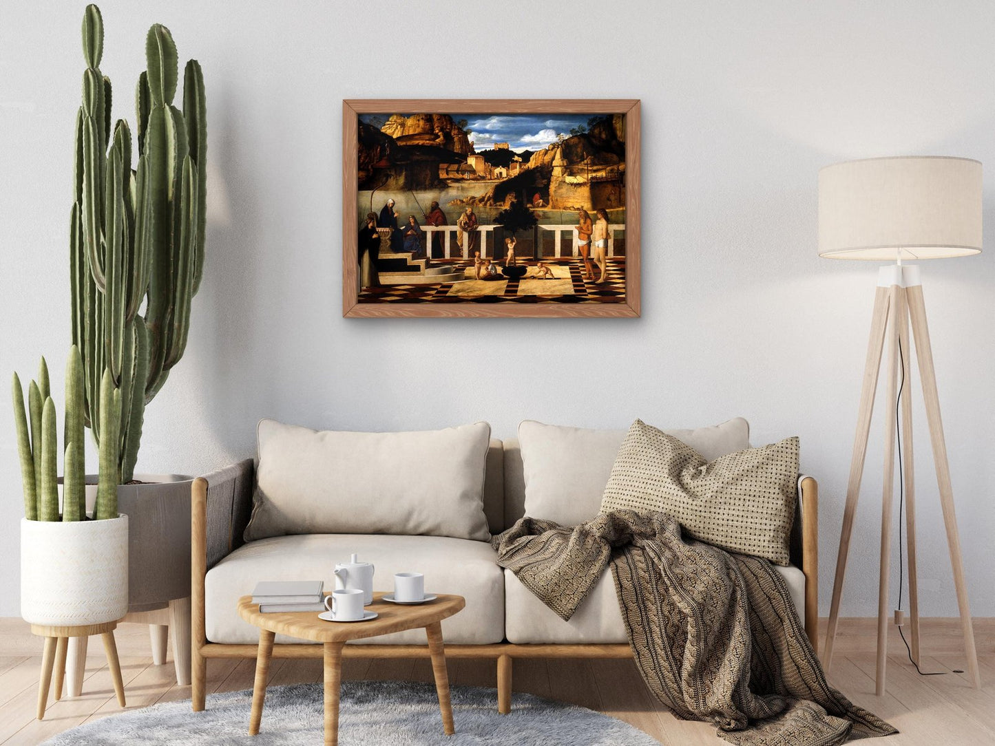 Sacred Allegory by Giovanni Bellini, 1490, Renaissance, fine art print