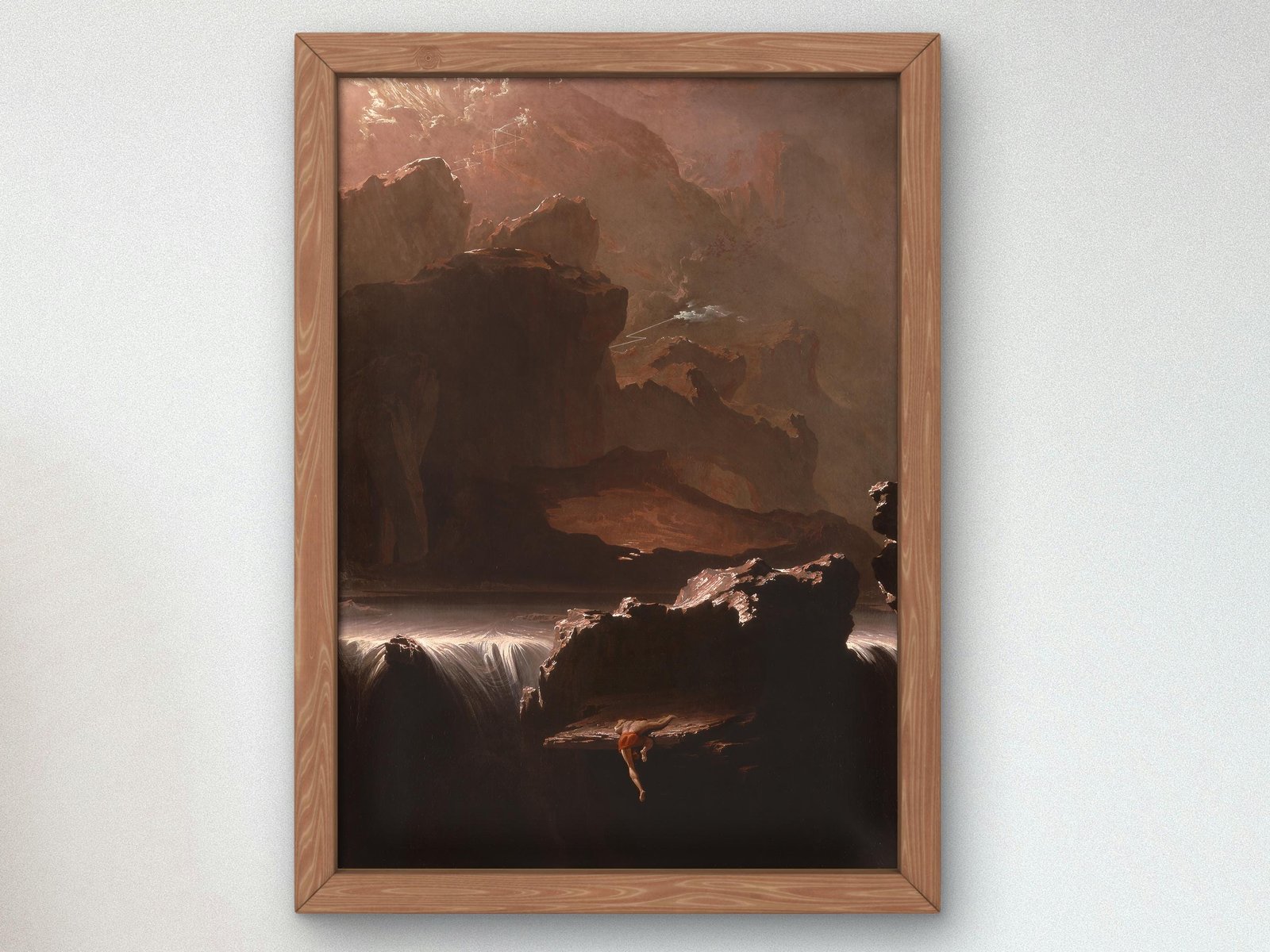 Sadak in Search of the Waters of Oblivion by John Martin, 1836, Romanticism, fine art print