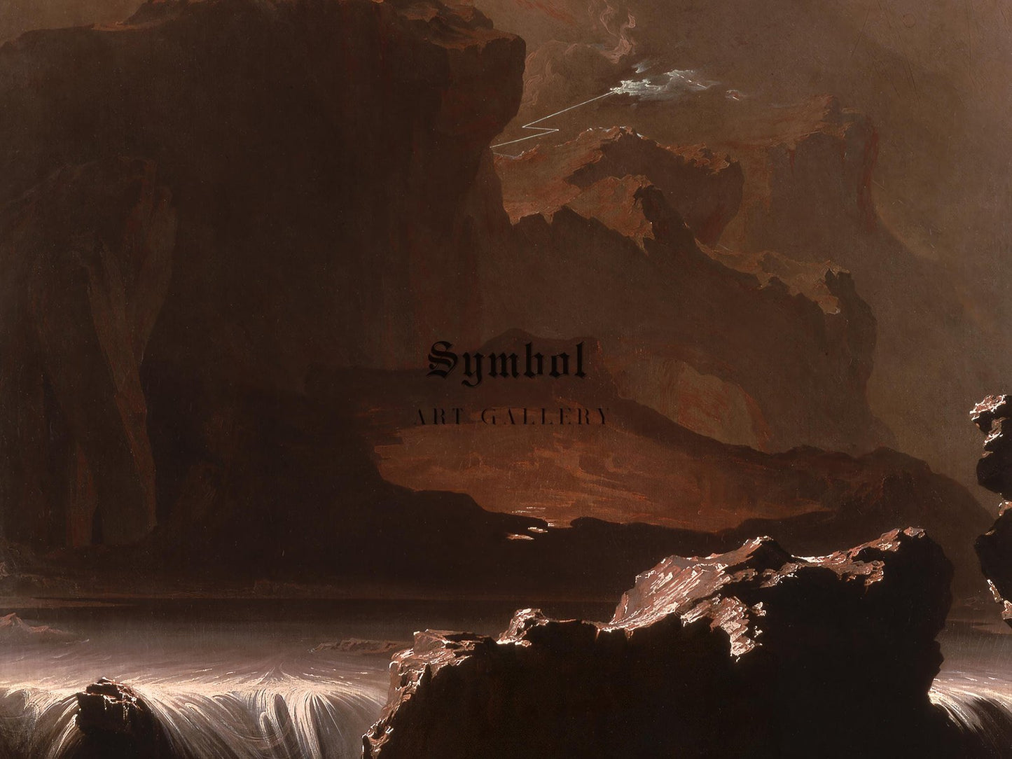 Sadak in Search of the Waters of Oblivion by John Martin, 1836, Romanticism, fine art print