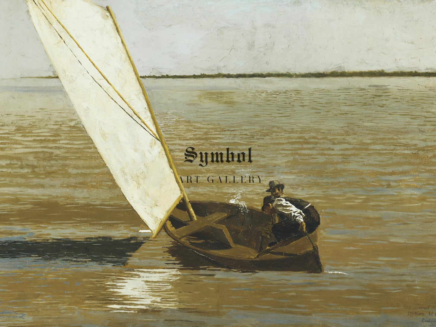 Sailing by Thomas Eakins, 1875, Realism and Naturalism, fine art print