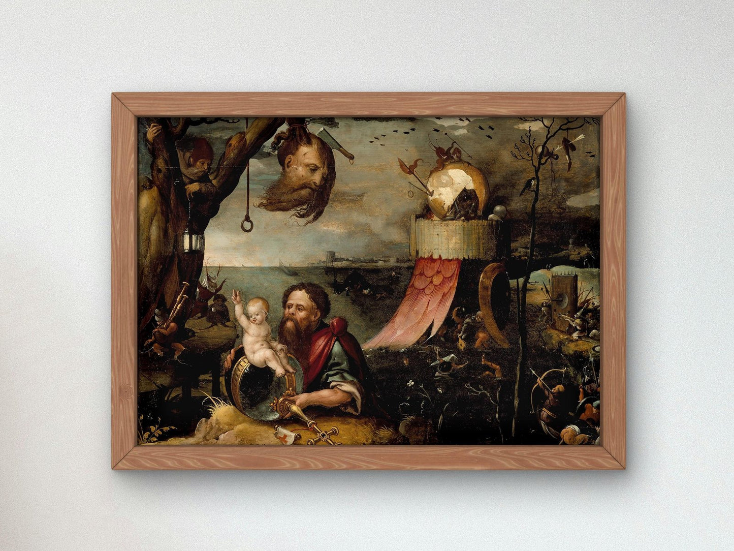Saint Christopher and the Christ Child by Jan Mandyn, 1550, Northern Renaissance, fine art print