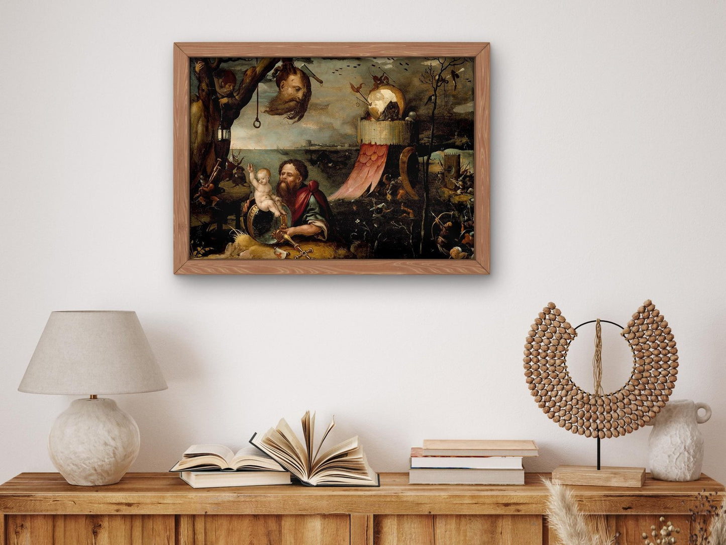Saint Christopher and the Christ Child by Jan Mandyn, 1550, Northern Renaissance, fine art print
