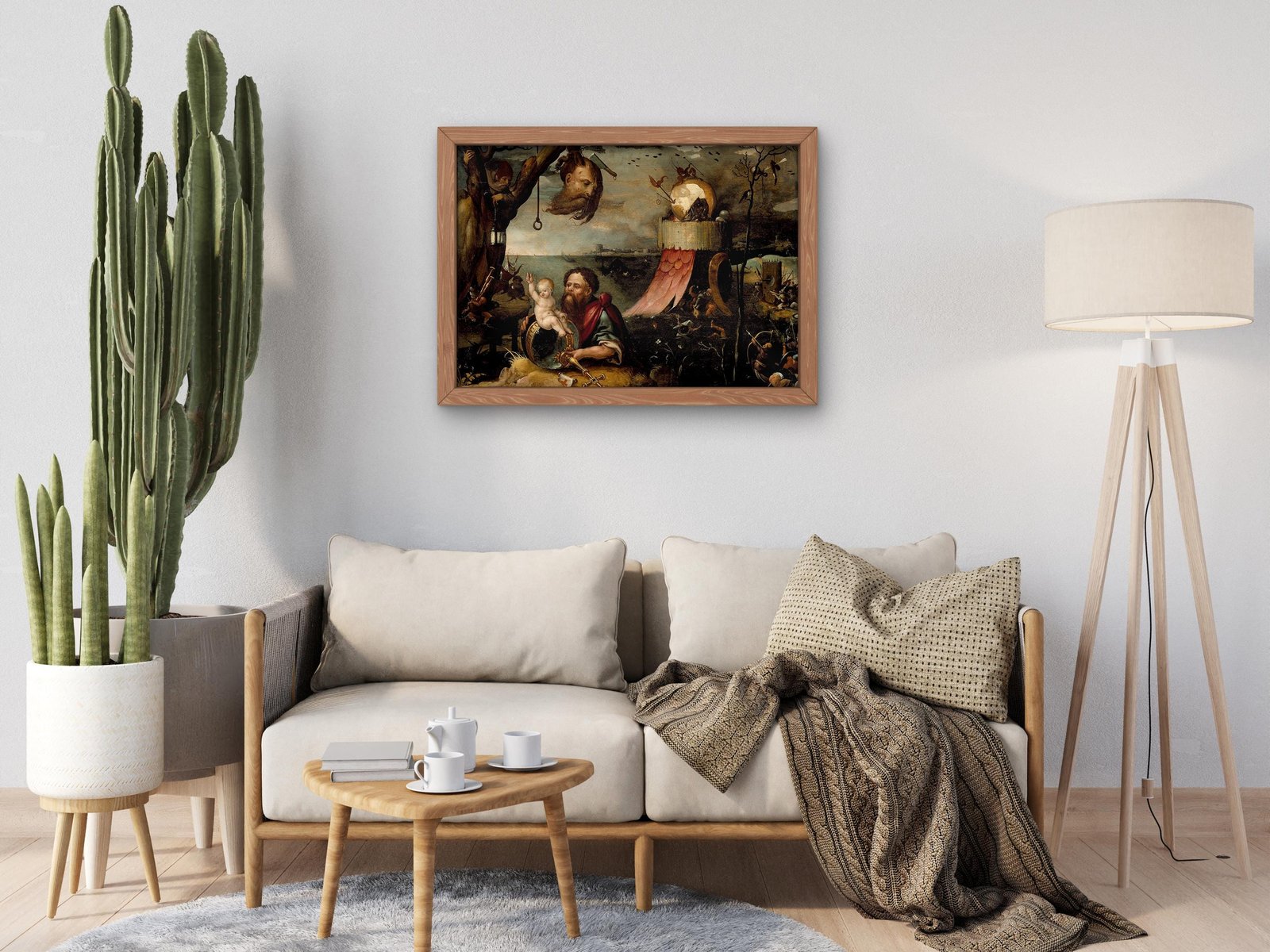 Saint Christopher and the Christ Child by Jan Mandyn, 1550, Northern Renaissance, fine art print