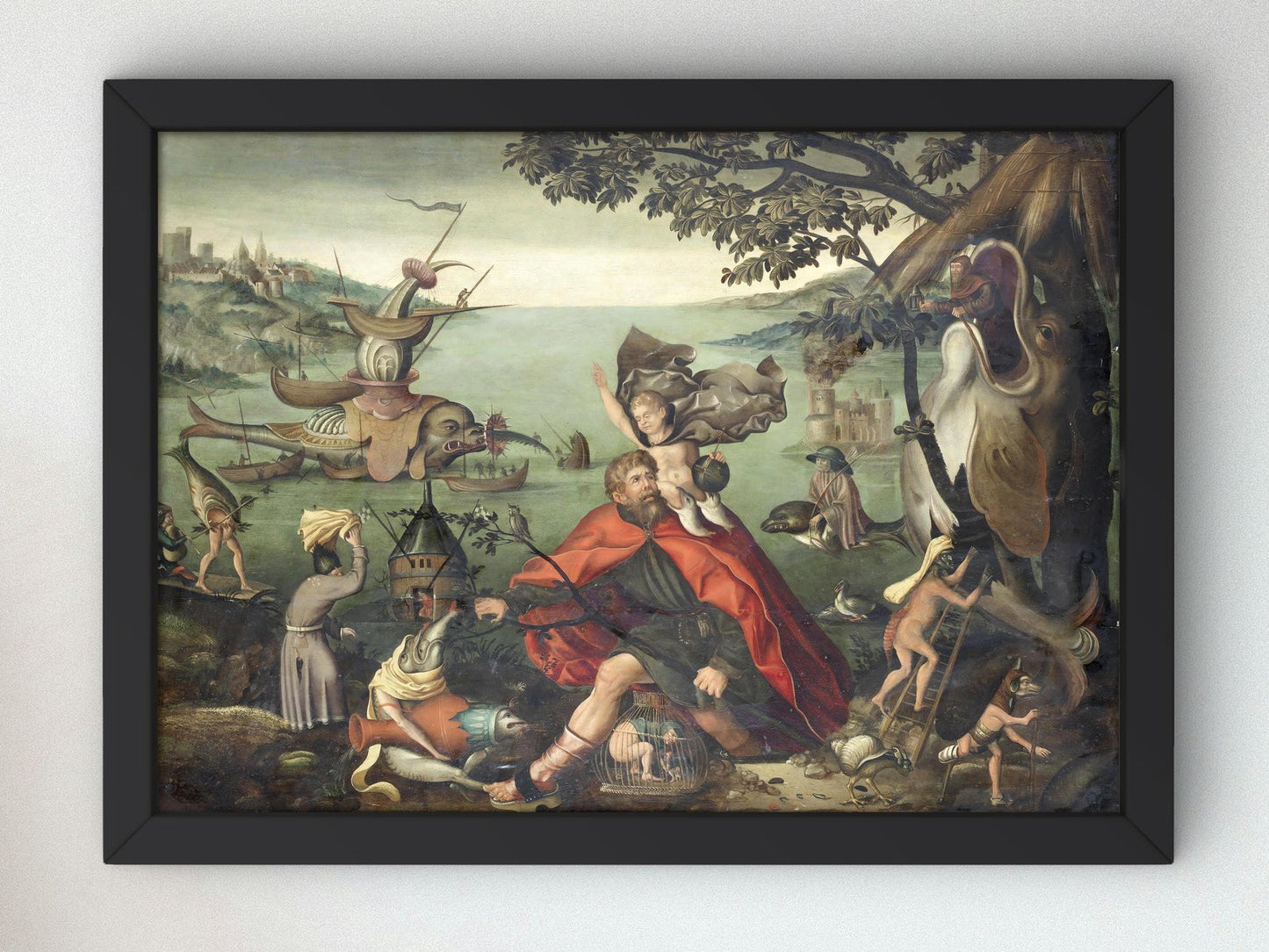 Saint Christopher by Pieter Huys, 1550, Renaissance, fine art print