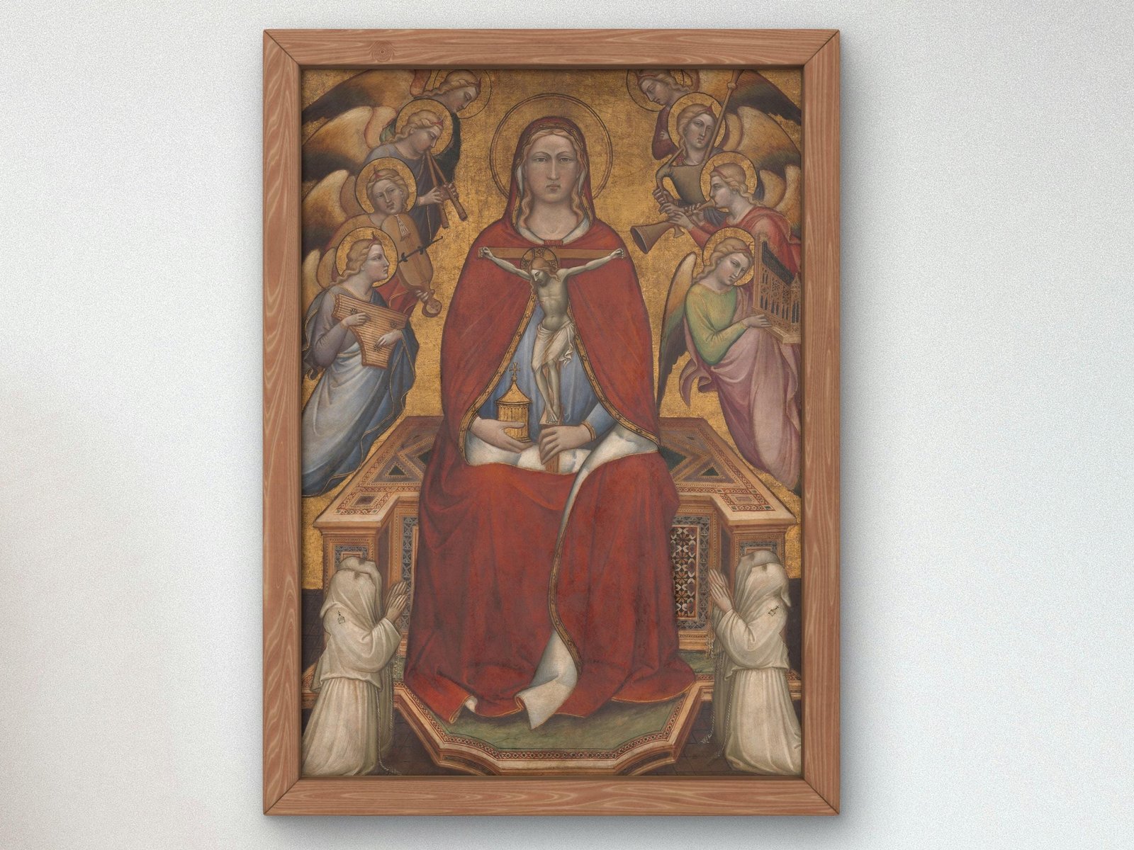 Saint Mary Magdalen Holding a Crucifix by Spinello Aretino, 1395, Medieval and Byzantine Art, fine art print