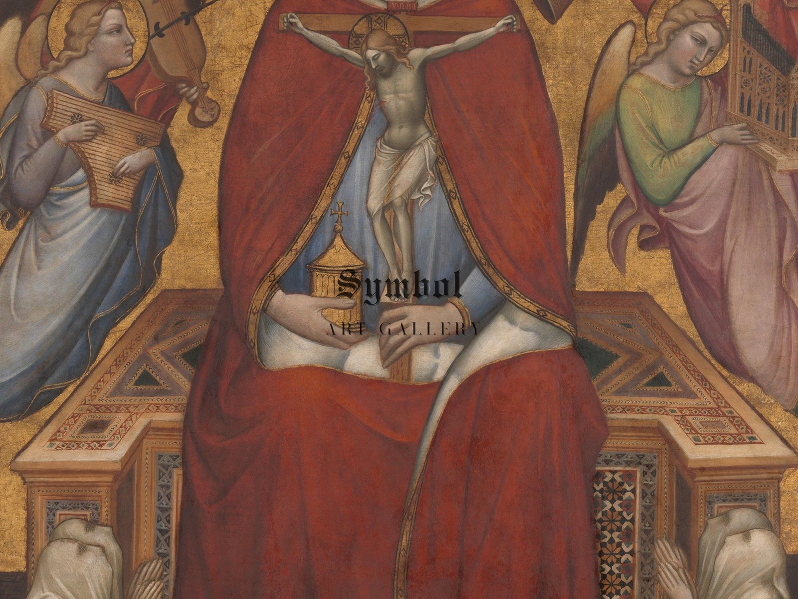 Saint Mary Magdalen Holding a Crucifix by Spinello Aretino, 1395, Medieval and Byzantine Art, fine art print